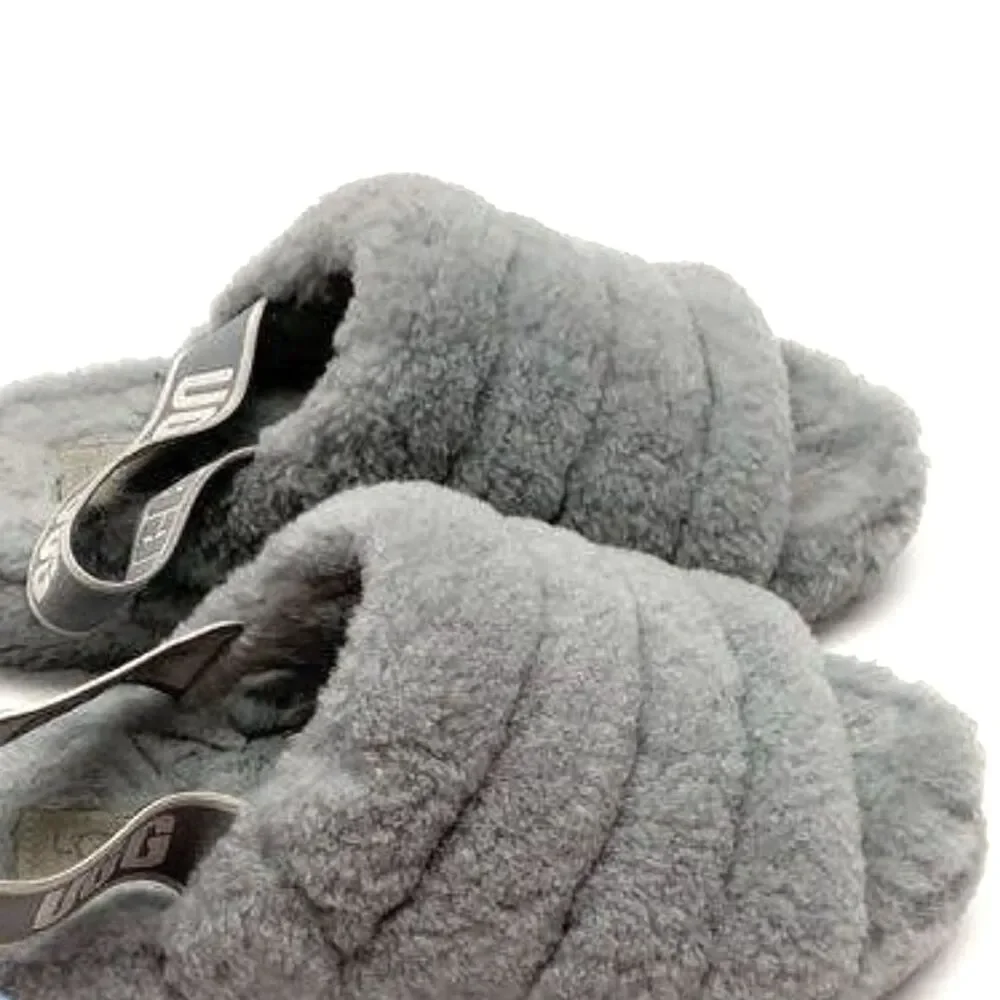 UGG Fluff Yeah Gray Slide - Size 7 - Picture 3 of 6